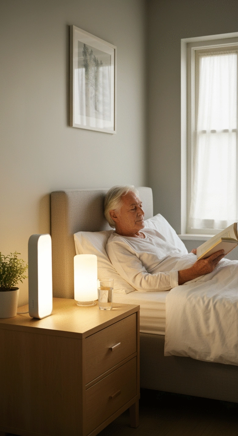 how to use light therapy for better sleep in older adults
